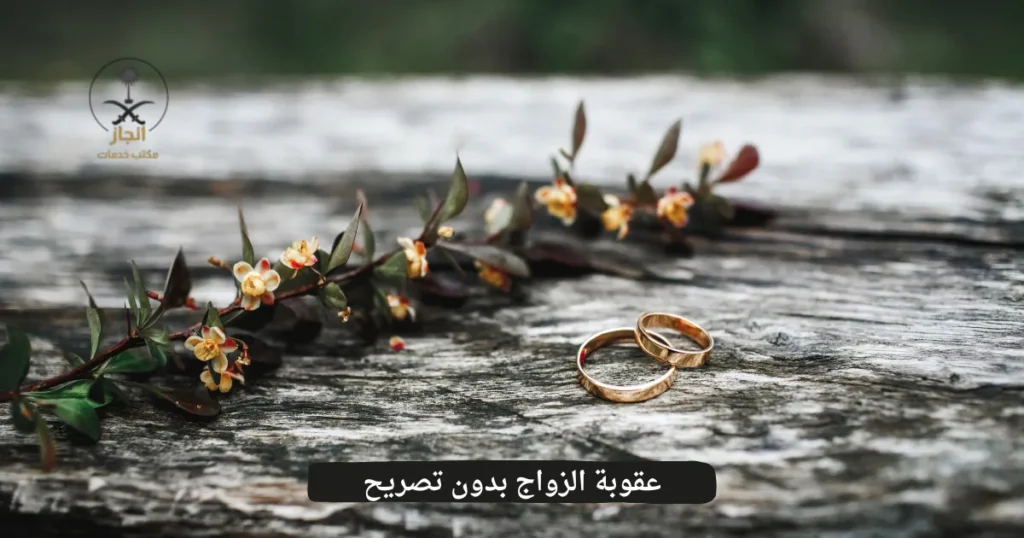 عقوبة الزواج بدون تصريح