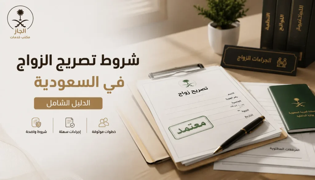 شروط تصريح الزواج في السعودية