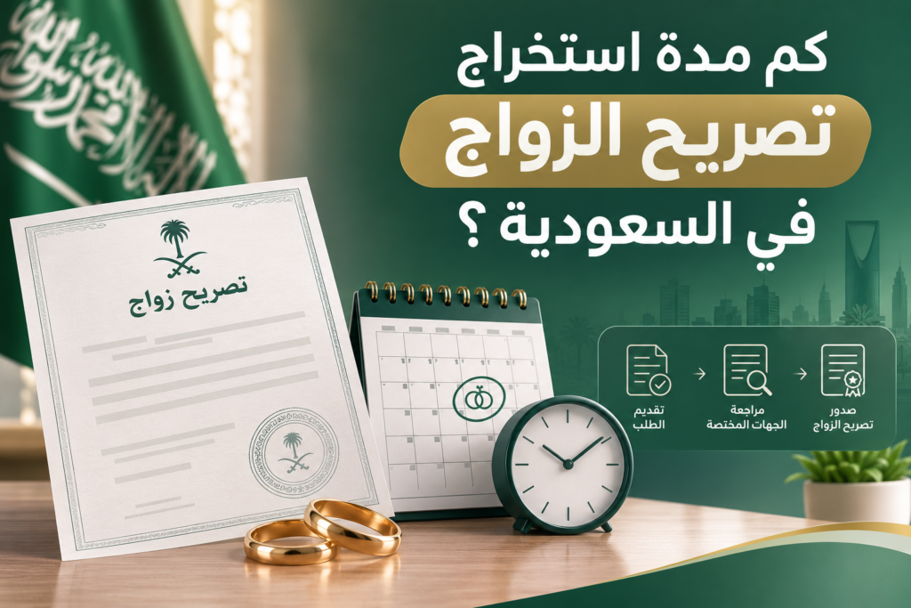 كم مدة استخراج تصريح الزواج في السعودية